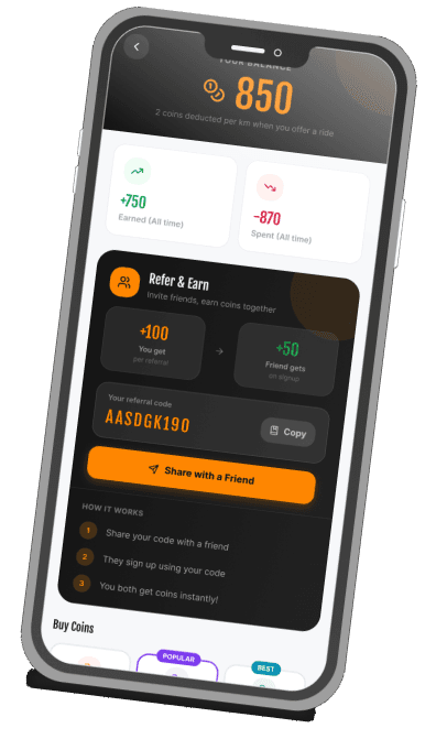 Driver rewards app